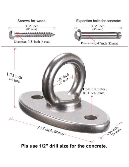 Soporte de Techo y Pared BeneLabel para Entrenador de Suspensión 1270kg