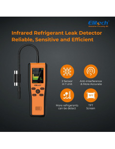 Detector de Fugas de Refrigerante Elitech IR-200, Sensores Infrarrojos 2