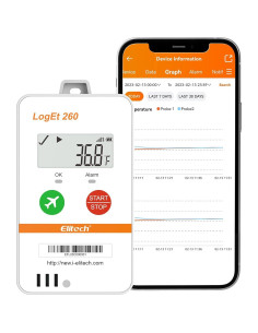 Registrador de Datos de Temperatura Elitech Loget260 4G 2