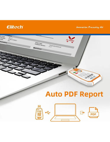 Registrador de Datos de Temperatura Elitech RC-17 USB -30 a 70C