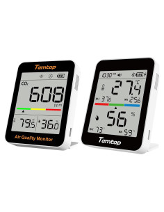 Monitor de Calidad del Aire Temtop C1 y Termómetro T1