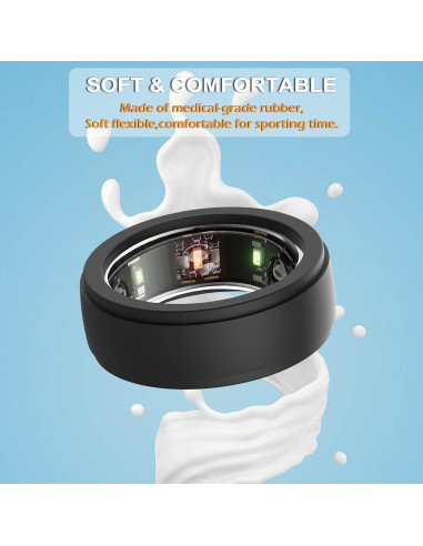 Cubierta de Anillo Silicona BOTOMALL para Oura Ring Gen 3/4 - 7 Pack