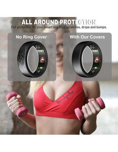 Cubierta de Anillo Silicona BOTOMALL para Oura Ring Gen 3/4 - 7 Pack
