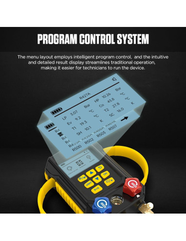 Manómetro Digital AUTOOL LM160 para Refrigerantes HVAC