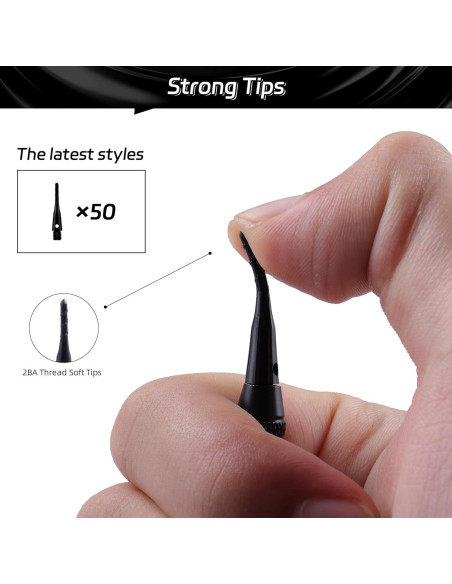 Dardos de Punta Plástica CyeeLife 12 Pcs 18 Gramos para Tablero Electrónico