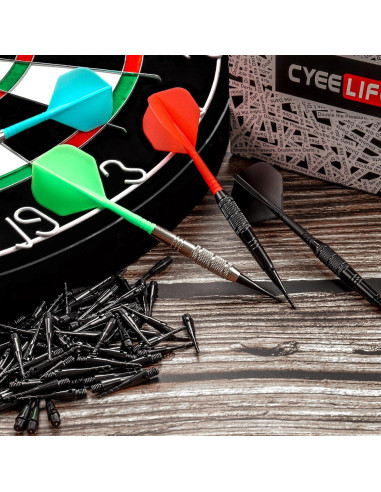 Dardos de Punta Plástica CyeeLife 12 Pcs 18 Gramos para Tablero Electrónico