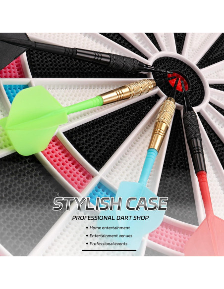 Dardos de Punta Plástica CyeeLife 12 Pcs 18 Gramos para Tablero Electrónico