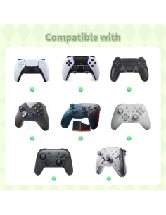 Juego de 4 tapas de agarre Kuitmor para PS5 y PS4 2