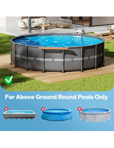 Bar de piscina POOLHACKER para piscinas redondas 33cm 2