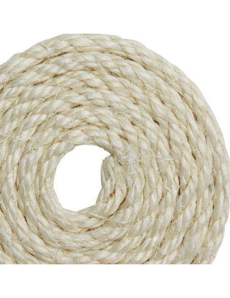 Cuerda de sisal natural 8mm x 30m para rascadores de gatos