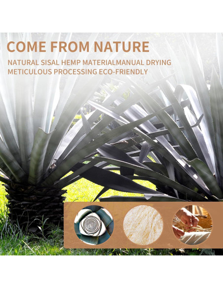 Cuerda de sisal natural 8mm x 30m para rascadores de gatos