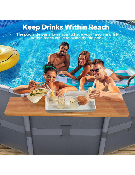 Bar de piscina POOLHACKER para piscinas redondas 33cm
