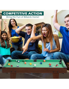 Mesa de Billar Mini REAHOISY 91.44 cm Portátil Completa 2
