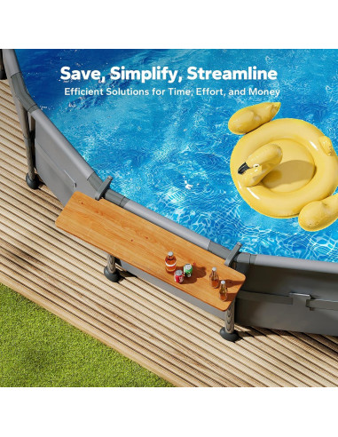 Bar de piscina POOLHACKER para piscinas redondas 33cm