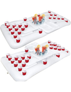 Mesa Inflable de Pong Hourleey 1.83 m para Piscina - Fiesta Flotante 2