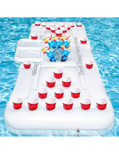 Mesa Inflable de Pong Hourleey 1.83 m para Piscina - Fiesta Flotante