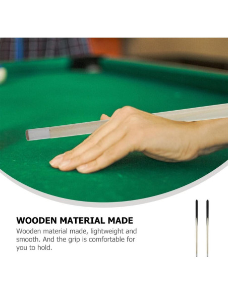 Palos de Billar Cortos Vaguelly 48cm para Niños - 2 Piezas