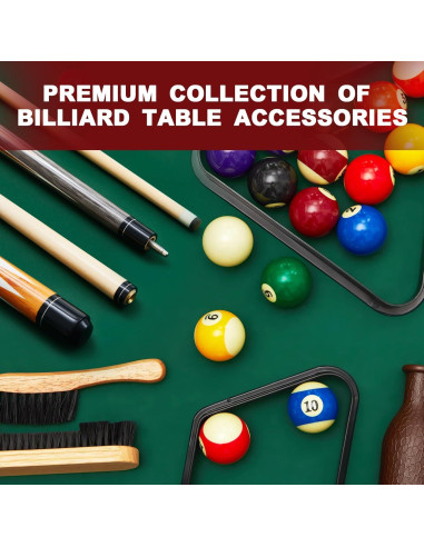 Juego de Billar Liliful con 16 Bolas, 4 Palos y Accesorios