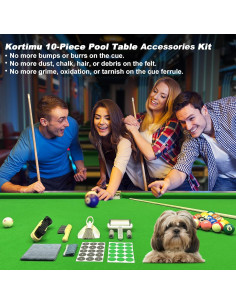 Kit de Accesorios para Mesa de Billar Kortimu - 10 Piezas 2