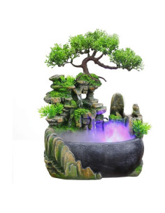 Fuente de Escritorio BRAVECOW Iluminada con Atomizador 1.56kg