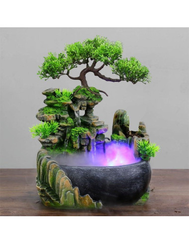 Fuente de Escritorio BRAVECOW Iluminada con Atomizador 1.56kg