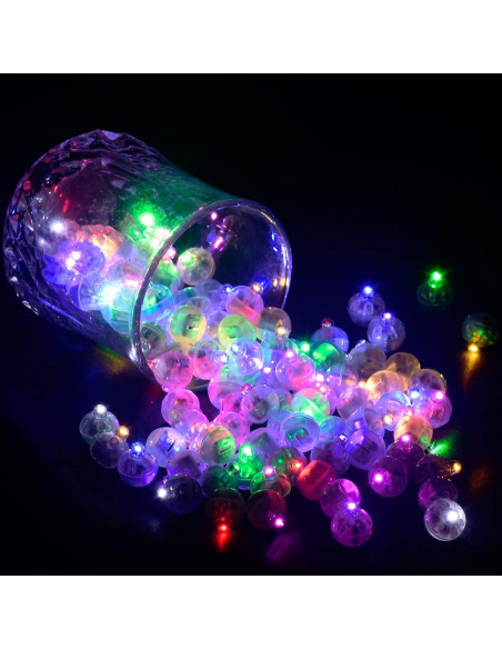 100 Luces LED Mini Bolas Redondas JJGoo - Color Mezclado