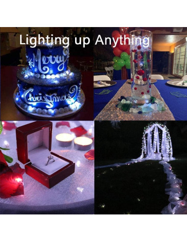 100 Luces LED Mini Bolas Redondas JJGoo - Color Mezclado