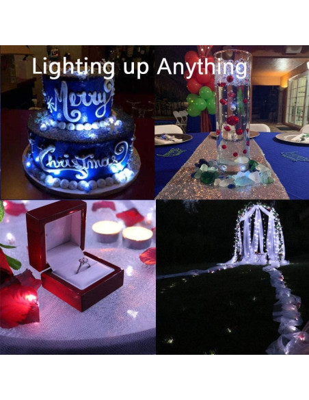 100 Luces LED Mini Bolas Redondas JJGoo - Color Mezclado