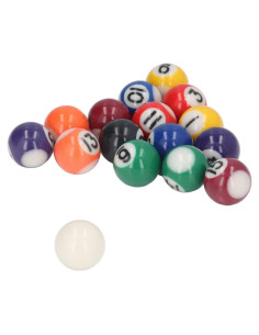 Conjunto de 16 Mini Bolas de Billar Tnfeeon de Resina 25mm