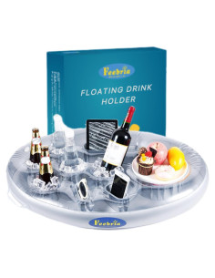 Soporte Inflable de Bebidas FEEBRIA para Piscina y Jacuzzi