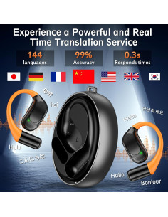 Auriculares Traductor AI YunMor Bluetooth 5.49 144 Idiomas 2
