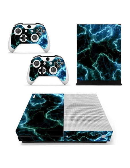 Piel de Vinilo FOTTCZ para Xbox One Slim - Cian Claro