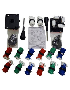 Kit Panel Control RGB Happ - 14 Botones y Joysticks