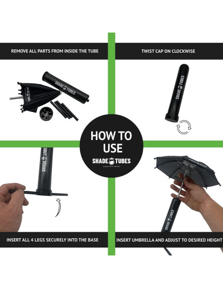 Sombrilla Tubular Versapong para Bebidas 26.67 cm Ajustable Sombrilla Tubular Versapong para Bebidas 26.67 cm Ajustable