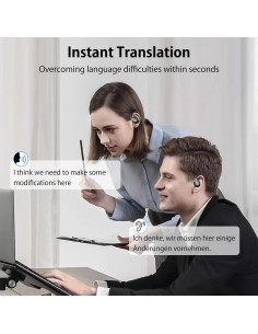 Auriculares Traductores AI YISPK 3-en-1 144 Idiomas Bluetooth 2