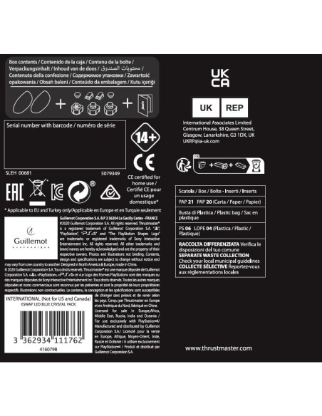 Thrustmaster ESWAP X LED Paquete Cristal Azul 7 Módulos