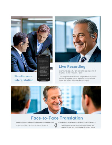 Auriculares Inalámbricos KOSERNT Q16S AI con Traducción 144 Idiomas