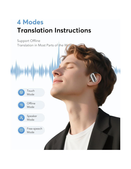 Auriculares Inalámbricos KOSERNT Q16S AI con Traducción 144 Idiomas