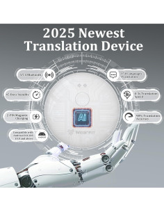 Traductor Portátil AI Nymus 2025 - 138 Idiomas, Compacto 2