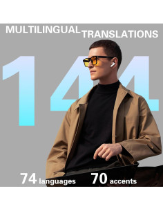 Auriculares Traductores AI SIOTMERA Y113S Blanco 144 Idiomas 2