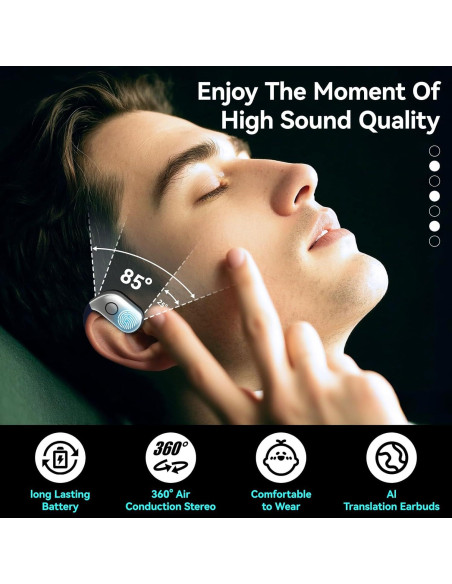 Auriculares de Traducción AI PeriPage M82 Bluetooth 144 Idiomas