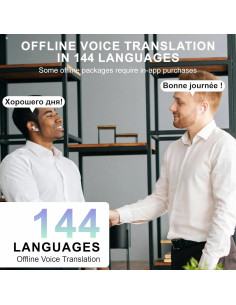 Auriculares Traductores AI Bluetooth Genérico 144 Idiomas 2