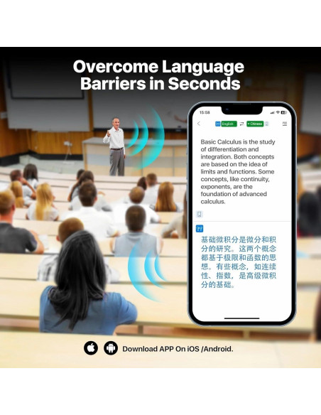 Auriculares Traductores AI Bluetooth Genérico 144 Idiomas