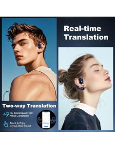 Auriculares Inalámbricos Traductores AI 3-en-1 - Azul Oscuro 2