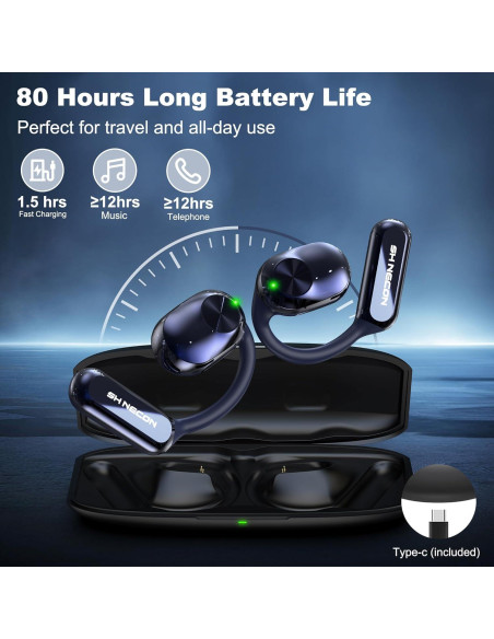 Auriculares Inalámbricos Traductores AI 3-en-1 - Azul Oscuro