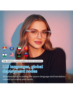 Gafas Inteligentes de Traducción AI Tulbeys GS03-AI 165 Idiomas 2
