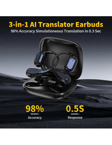 Auriculares de Traducción Hantan TE-101 Bluetooth 5.4 150 Idiomas