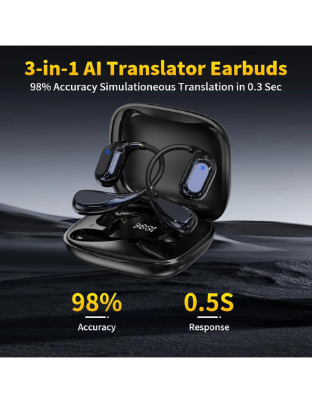 Auriculares de Traducción Hantan TE-101 Bluetooth 5.4 150 Idiomas