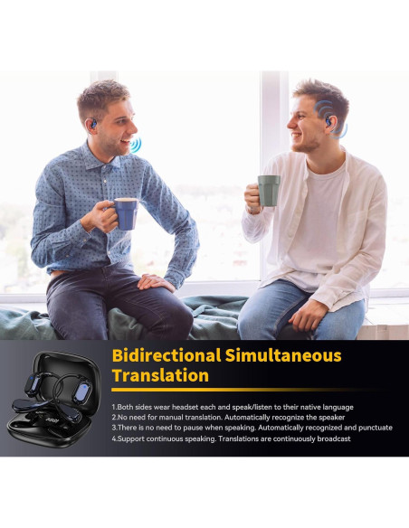 Auriculares de Traducción Hantan TE-101 Bluetooth 5.4 150 Idiomas