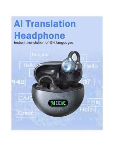 Auriculares de Traducción ANSTEN M79 AI, 134 Idiomas, Bluetooth